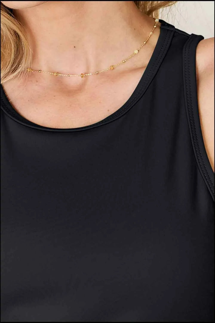 Round Neck Racerback Tank - Stylish Essential for All Sizes