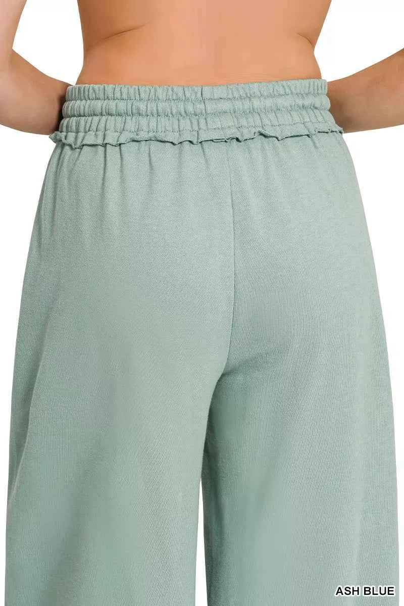 French Terry Wide Leg Sweatpants