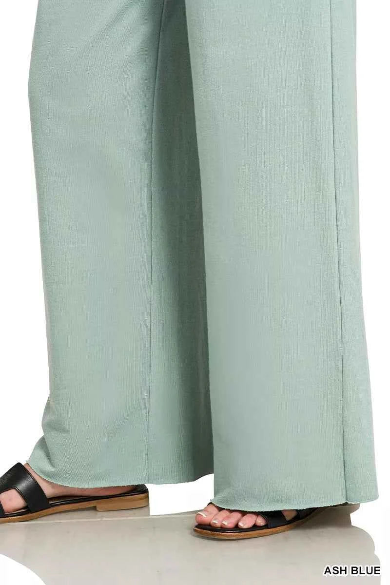 French Terry Wide Leg Sweatpants