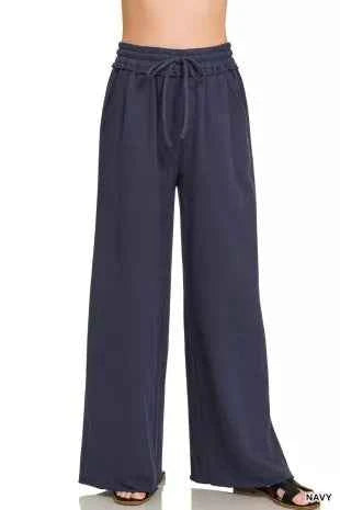French Terry Wide Leg Sweatpants