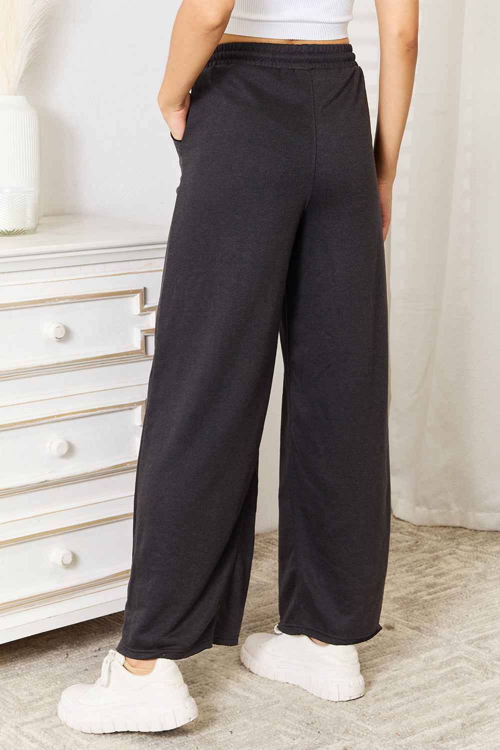 Wide Leg Pocketed Pants for Effortless Style