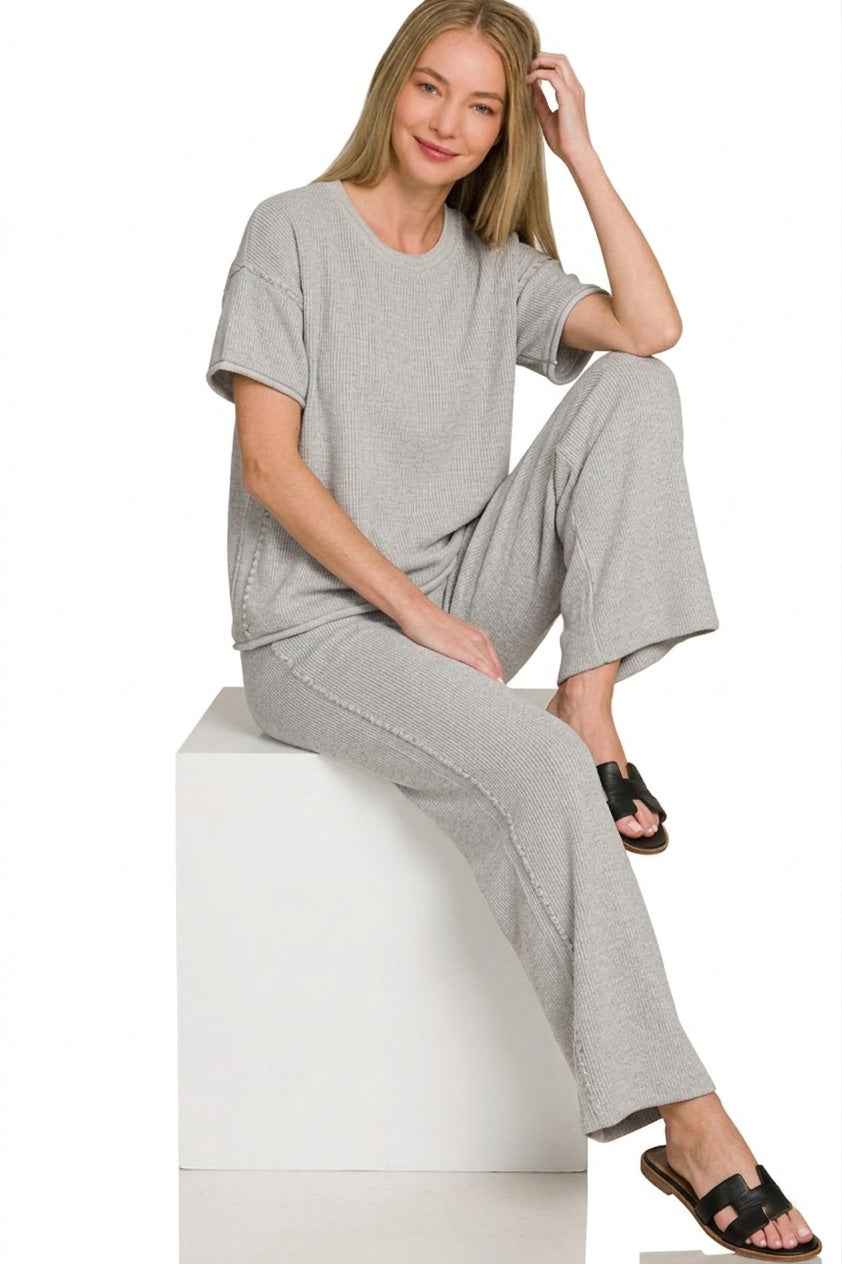 Zenana Viscose Sweater Pants