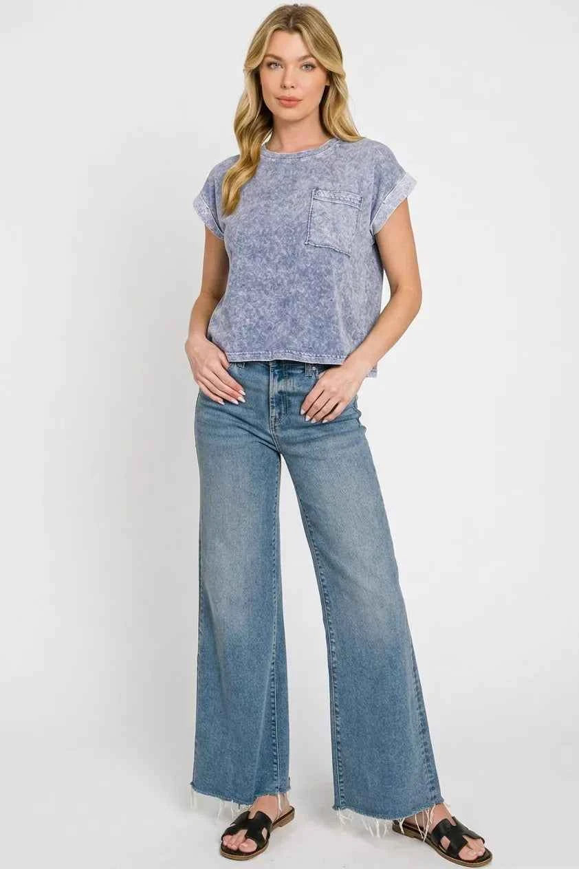 Halo Snow Washed Cotton Top for Ultimate Comfort and Style