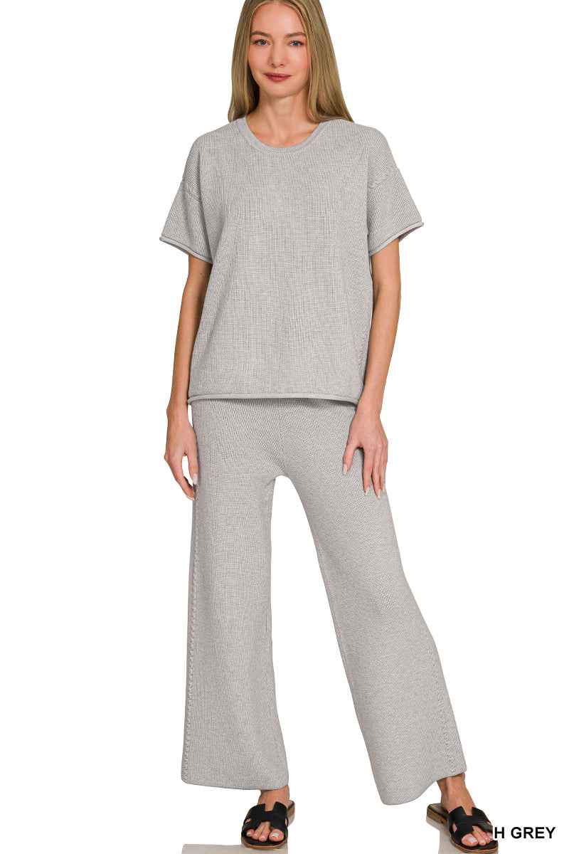 Zenana Viscose Sweater Pants