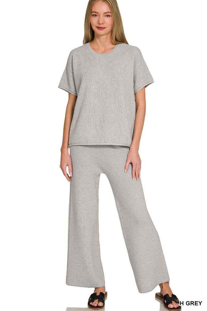 Zenana Viscose Sweater Pants