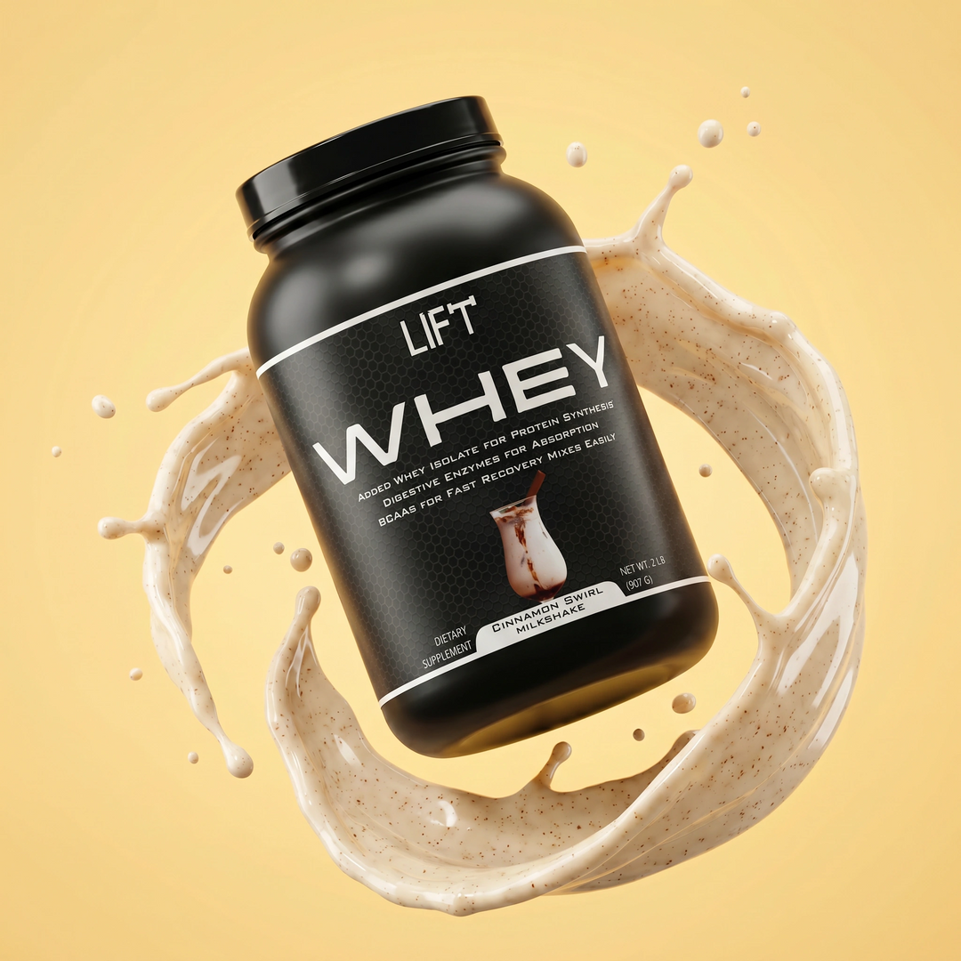 Whey Protein Cinnamon Swirl Milkshake - Delicious Protein Supplement