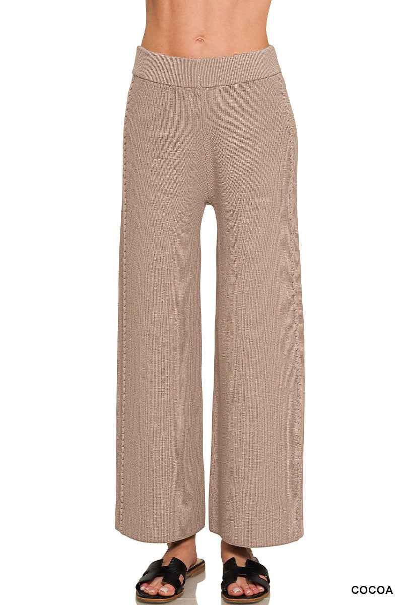 Zenana Viscose Sweater Pants