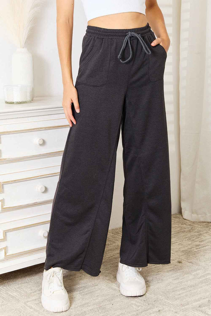 Wide Leg Pocketed Pants for Effortless Style