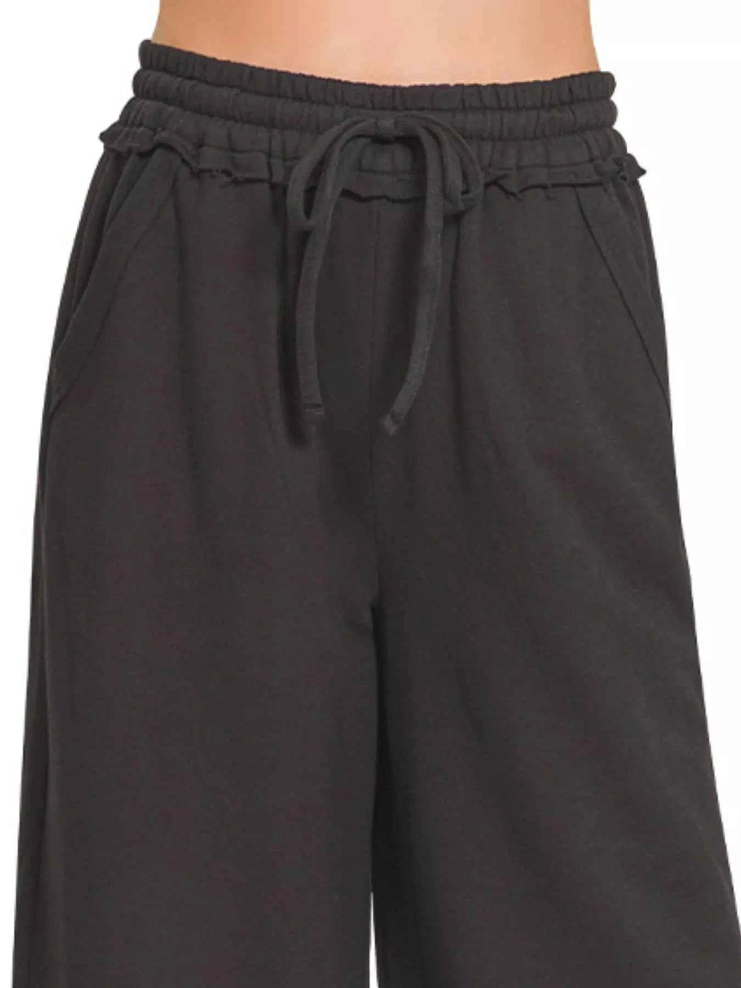 French Terry Wide Leg Sweatpants