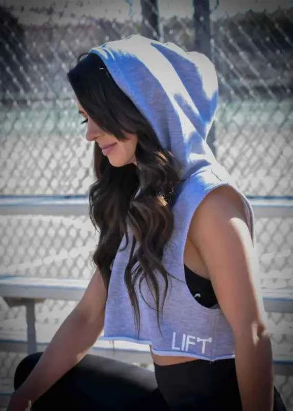 Origin Sleeveless Hoodie Crop