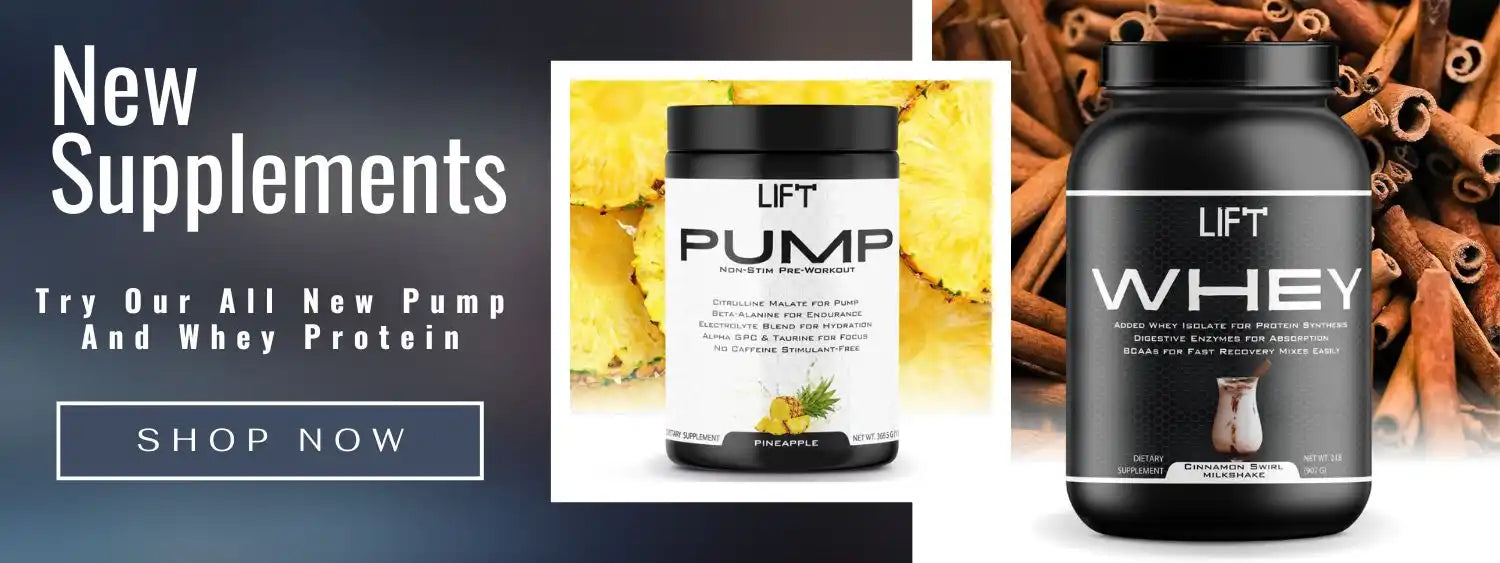 Protein supplement containers.